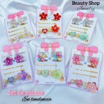 #001 Set de pinzas de flores 