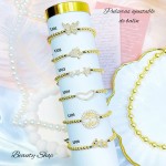 pulsera balin ajustable oro chino