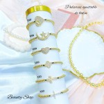 pulsera balin ajustable oro chino