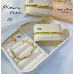 Pulsera balín+raya ajustable pequeña Pulsera balín+raya ajustable pequeña