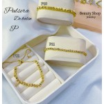 Pulsera balín+raya ajustable pequeña Pulsera balín+raya ajustable pequeña