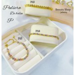Pulsera balín+raya ajustable pequeña Pulsera balín+raya ajustable pequeña