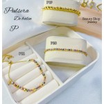 Pulsera balín+raya ajustable pequeña Pulsera balín+raya ajustable pequeña