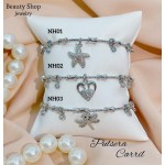 #H Pulseras Rígidas Con Dijes 