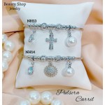 #H Pulseras Rígidas Con Dijes 