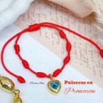 Super promocion pulsera hilo rojo con dije en tendencia (10 por 17.50$)