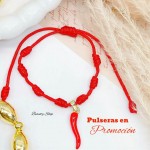 Super promocion pulsera hilo rojo con dije en tendencia (10 por 17.50$)