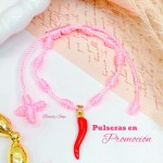 Super promocion pulsera hilo rojo con dije en tendencia (10 por 17.50$)