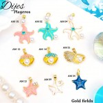 #022 cadena con dije de mar solo dije 1.65$