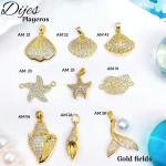 #022 cadena con dije de mar solo dije 1.65$