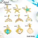 #022 cadena con dije de mar solo dije 1.65$