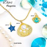 #022 cadena con dije de mar solo dije 1.65$