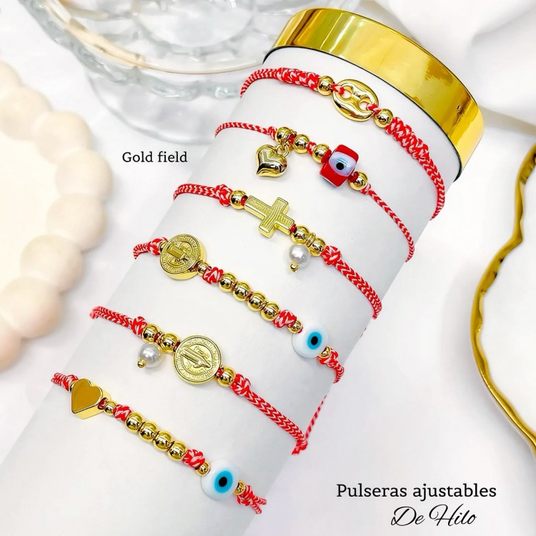 #1 pulsera hilo con ojo turco en tendencia
