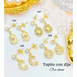 #A U topito perlas con dije #A U topito perlas con dije