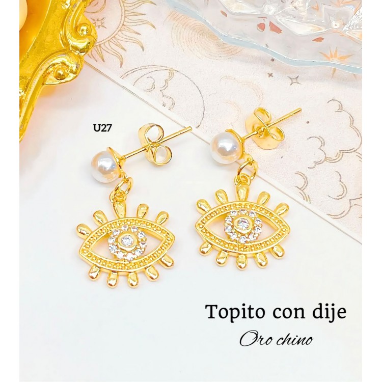 #A U topito perlas con dije #A U topito perlas con dije