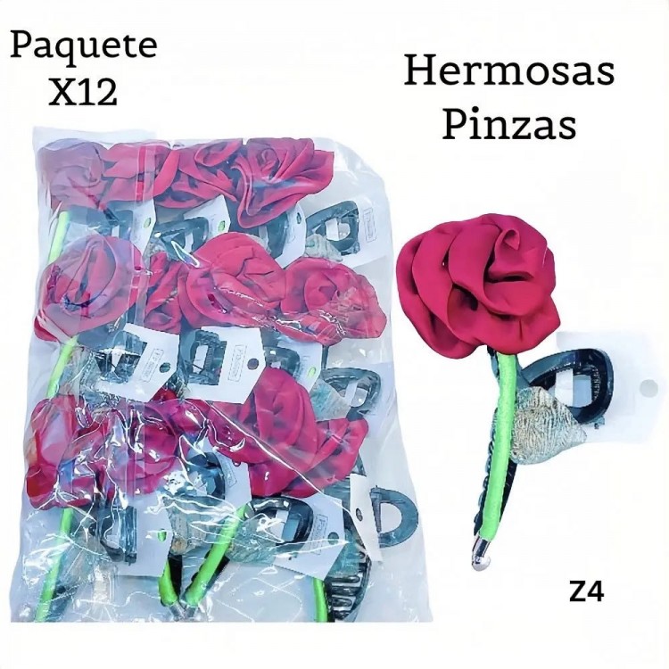 #0022pinza de Dama de flor (clip foto entre ver mas modelos) 