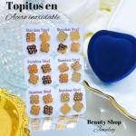 Paquete de topitos en acero inoxidable 