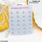 Paquete de topitos de diamante corazón-triángulo 