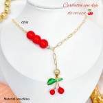 cadena eslabon con dije cereza
