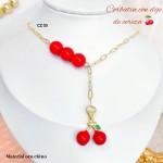 cadena eslabon con dije cereza