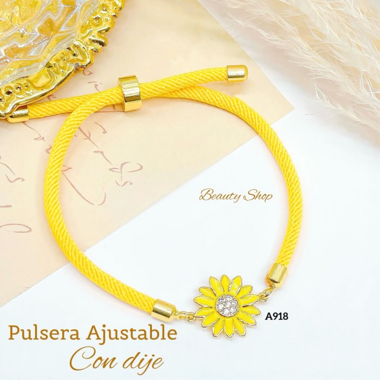 #1 pulsera ajustable con dije