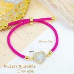 #1 pulsera ajustable con dije