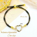 #1 pulsera ajustable con dije