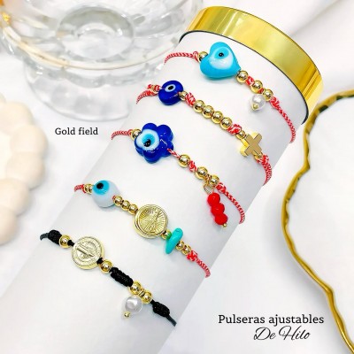 pulsera hilo rojo con dije ojo turco en tendencia clic foto entre ver mas modelos