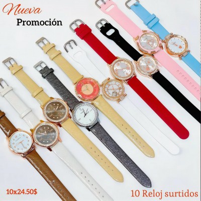 Super promocion en reloj de Dama 10 por 24.50$
