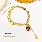 #01 pulsera tipo balin con dije #01 pulsera tipo balin con dije