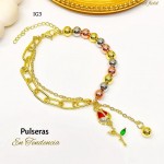 #01 pulsera tipo balin con dije #01 pulsera tipo balin con dije