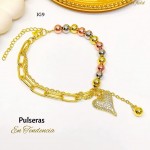#01 pulsera tipo balin con dije #01 pulsera tipo balin con dije