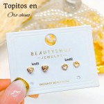 #A Lm mini topito oro chino 18 k  