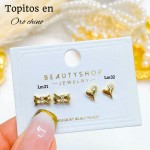 #A Lm mini topito oro chino 18 k  