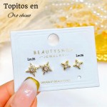 #A Lm mini topito oro chino 18 k  