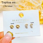 #A Lm mini topito oro chino 18 k  
