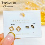 #A Lm mini topito oro chino 18 k  