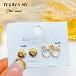 #A Lm mini topito oro chino 18 k  
