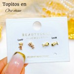 #A Lm mini topito oro chino 18 k  