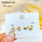 #A Lm mini topito oro chino 18 k  