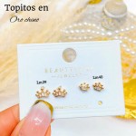 #A Lm mini topito oro chino 18 k  