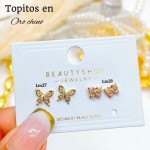 #A Lm mini topito oro chino 18 k  
