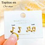 #A Lm mini topito oro chino 18 k  