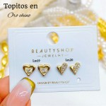 #A Lm mini topito oro chino 18 k  