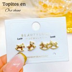 #A Lm mini topito oro chino 18 k  