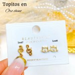 #A Lm mini topito oro chino 18 k  