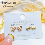 #A Lm mini topito oro chino 18 k  