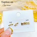 #A Lm mini topito oro chino 18 k  