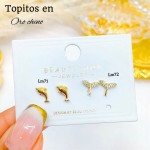 #A Lm mini topito oro chino 18 k  