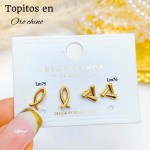 #A Lm mini topito oro chino 18 k  